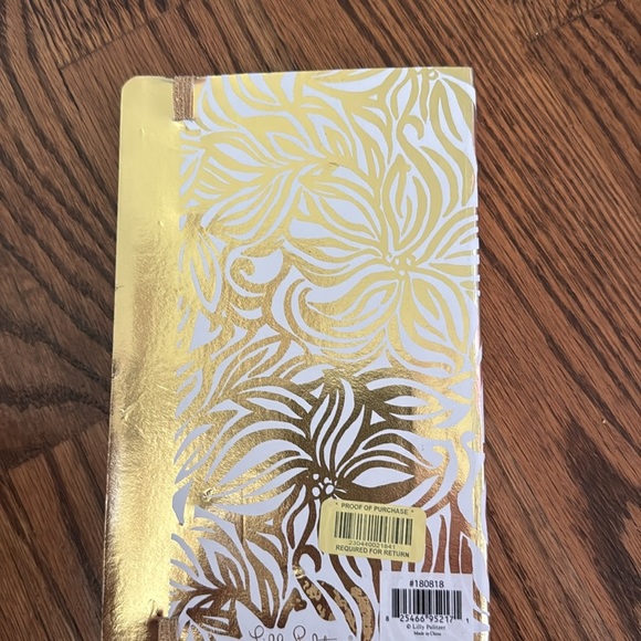 Lilly Pulitzer Swirling Floral Journal with lined sheets and pocket NWT - Picture 6 of 6